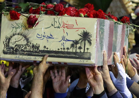 تشییع ۸ شهید گمنام در خوزستان هم‌زمان با شهادت حضرت زهرا(س)