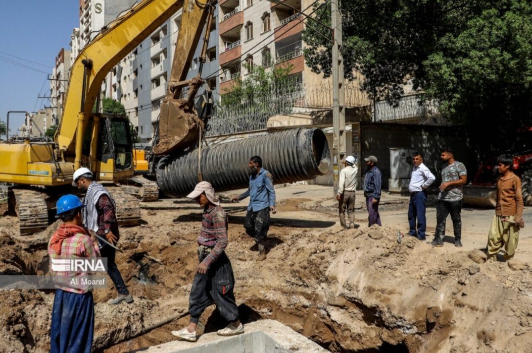 پیشرفت ۶۵ درصدی طرح فاضلاب اهواز