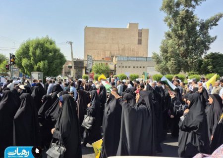 حضور پرشور مردم اهواز در راهپیمائی بشارت نصر