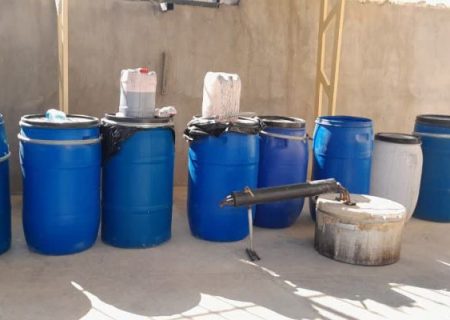 کشف کارگاه ساخت مشروبات الکلی آلوده در ایذه