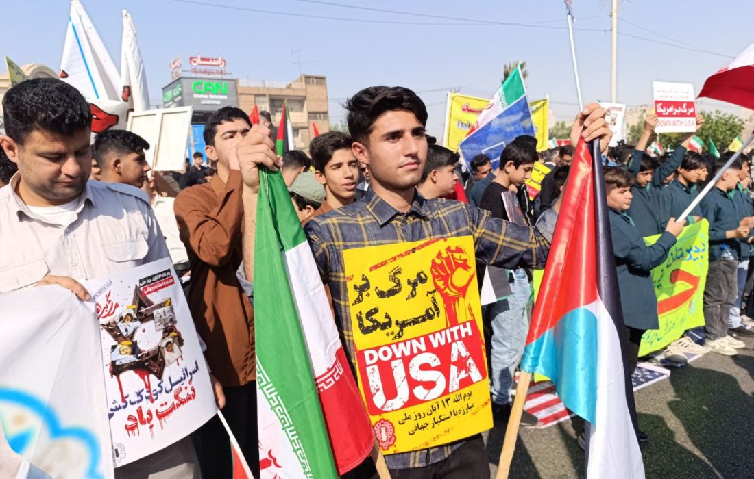 طنین فریاد استکبارستیزی در خیابانهای اهواز