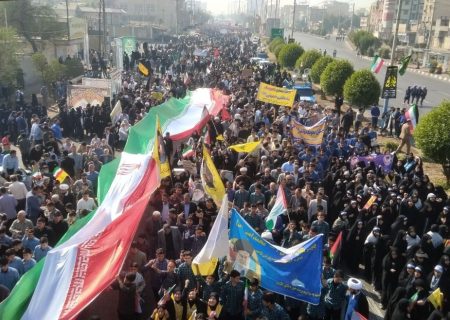 راهپیمایی ۱۳ آبان تجلی حضور حماسی مردم در اهواز شد