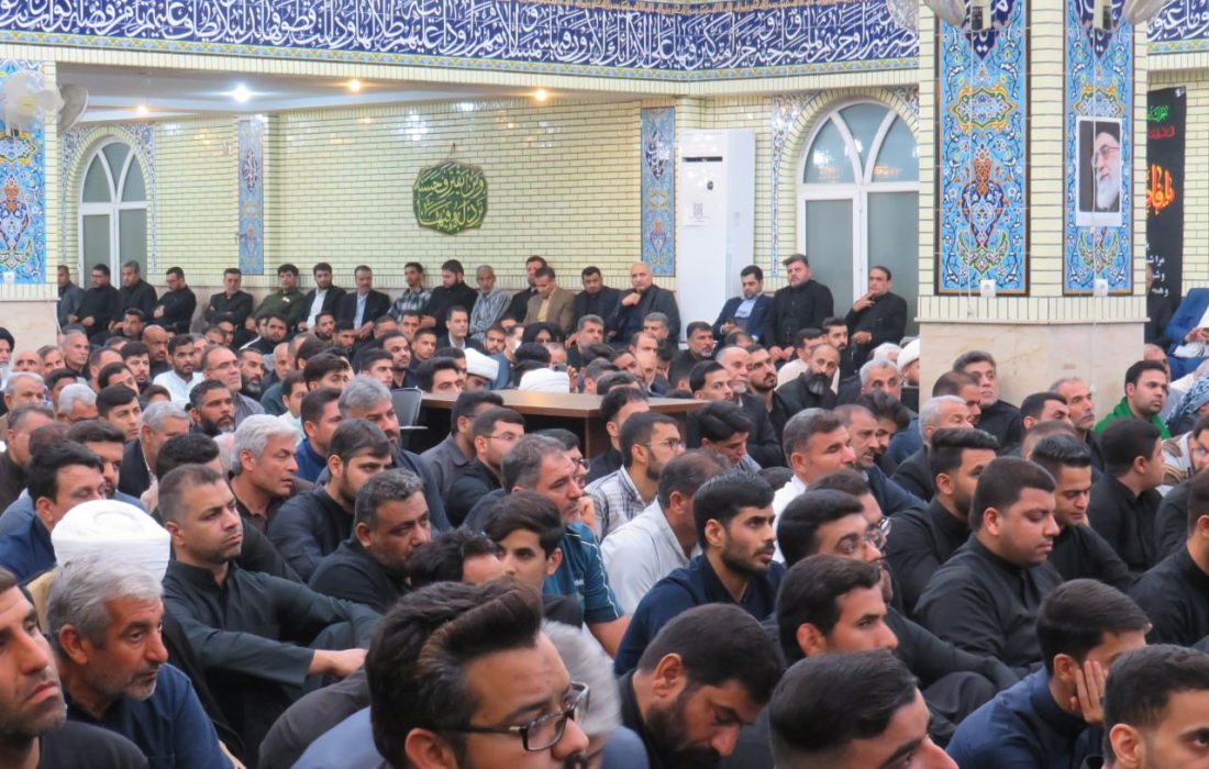 شب آخر مراسم فاطمیه اول در حسینیه مرکز امام حسین (ع) اهواز