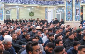 شب آخر مراسم فاطمیه اول در حسینیه مرکز امام حسین (ع) اهواز