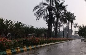 باران دل‌انگیز پاییزی اهواز را شگفت‌انگیز کرد!