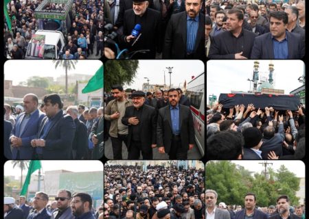 تشییع باشکوه پیکر آیت الله سید علی شفیعی نماینده فقید مردم خوزستان