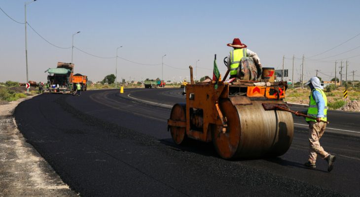 فعالیت بدون وقفه پروژه‌های راهسازی خوزستان در تعطیلات